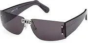 [GCDS] GD0042 Sunglasses 16A shiny palladium 64/11/140 UNISEX, 16a Shiny Palladium, 64/11/140