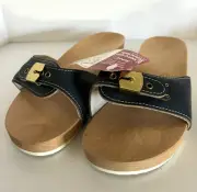 Dr. Scholl’s Exercise Sandals. Size 8 Women. Navy Blue. New Made In Austria 1978