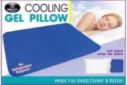 2 x Cooling Gel Pillow Insert Cooling Gel Mat Cushion Seat Bed Sofa Pain Relief