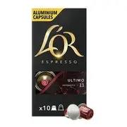 L'OR Espresso Ultimo Capsules 100 Pack Compatible with Nespresso Machines - Intensity 13