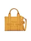 Beautiful! THE MARC JACOBS Traveler Logo Leather Mini Tote Bag Artisan Gold