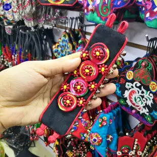 云南楊麗萍同款布藝手鏈民族服裝舞蹈搭配首飾配件中國復古手鏈