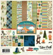 Echo Park 12"x 12" THE GREAT OUTDOORS collection kit~NICE! Quick Ship!