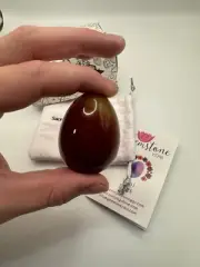 Certified Carnelian Large Sized Crystal Yoni Egg Women Kegel Exercises