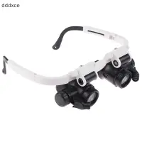 在飛比找蝦皮購物優惠-Dddxce 眼鏡放大鏡帶 LED 燈 8X 15X 23X