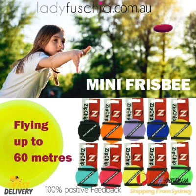 Zip Chip Frisbee Mini Pocket Flexible Spin Catching Game Flying Disc ZipChip AU