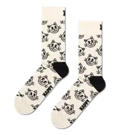 White Cat Crew Sock White, Black