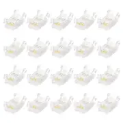 20 Pcs LED Strip Connector 4 Pin 8mm Solderless LED Connectors for Strip Lights