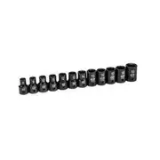 GearWrench 12 Piece 1/2” Drive 6 Point Standard Impact Metric Socket Set - 84930N