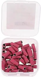 SHERCHPRY 50pcs Nail Sanding Bands for Manicure Nail Drill Bits Acrylic Portable Sanding Rings Tech Tools