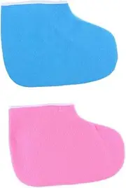 [DEARMAMY] Paraffin Wax Heat Therapy Mitts Set Insulated Cotton Hand and Feet Covers for Moisture Absorption for Spa Home Use Pink Wax Treatment Mittens
