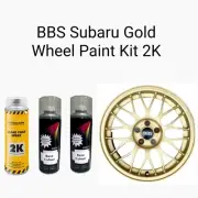 SUBARU GOLD GK1 BBS Sti Wheel Paint kit Spray 500ml 2K CLEAR / 2 X BASE COLOUR
