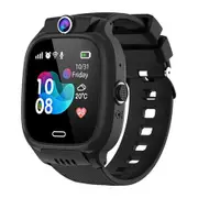 Kids Phone Watch with Calling SOS Texting Wifl Music Games Pedometer Camera Alarm Stopwatch Video Calculator, Smart Watch for Boys Girls (Black)