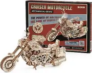 ROKR Cruiser Motorcycle DIY 3D Wooden Puzzle Assembly Toy Adult Kids Toy Gifts