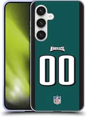 Head Case Designs Officially Licensed Custom Customised Personalised NFL Football Numbers Philadelphia Eagles Gel Case [Military Grade Protection] Compatible with Samsung Galaxy S24 5G