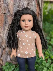 Constance Custom American Girl Doll OOAK Black Hair Hazel Eyes Joss Mold
