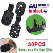UP 60X Shade Cloth Plastic Clips Round Plastic Black Clips for Sun Shade Net AU