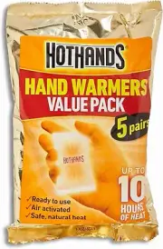 Hothands Hand Warmers Pair Value Pack Air Activated Warmers up to 10 Hours of He