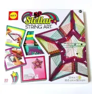 Alex 3D Stellar String Art With Beads 22 Piece Craft Set Star Design
