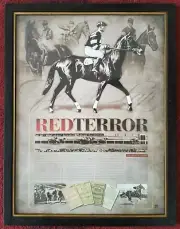PHAR LAP "THE RED TERROR" FRAMED LIMITED EDITION PRINT WITH COA