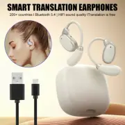 150+ Languages Translator Earbuds Real Time Translator Earphones Smart Voice -US