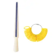 Plastic Gauge Sizer Jewelry Finger Ring Measure Fingers Size Ring Stick Set BX5