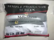 Mdbebbron Simple Projector Screen 120In Full HD 1080 Foldable Portable