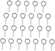 GARVALON 50pcs Sheep Eye Screw Hooks Small Nails for Windows Doors Furniture Tapping Screw Space Saver