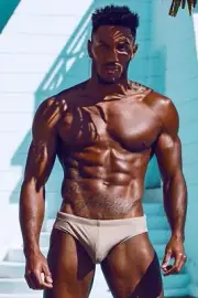 [O559] Male Model Showing Off Body To Viewer Fine Art Hunky Physique