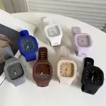韓國時尚女士手錶防水模擬手錶運動矽膠手錶