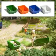 Busch 7752 - 1/87/H0 Mini Set: 4 Absetzcontain.1, 5m ³ - New