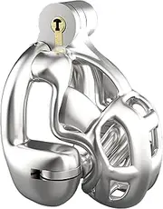 SM Stainless Steel Chastity Cage Male Chastity Cage Penis Cage Chastity Belt For Men Metal Penis Cage SM Bondage Chastity Cock Cage Chastity Sex Toys For Men(S,52mm)