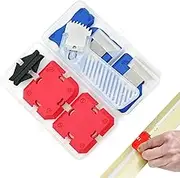 Caulking Tool Kit - Reusable Silicone Profiling Kit - Silicone Removal Profiling Professional Sealant Finishing and Caulk Tools Kit for Bathroom, Kitchen, Tank, Toilet, Sink Joint