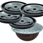 4 Reusable Coffee Capsule Lids: Reusable Nespresso Vertuo Pods. Refillable Ne...