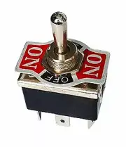 Safety Toggle Switch DPDT Center Off 20 Amp