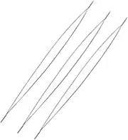 5 Pcs Jewelry Beading Needles -Stainless Steel Jewelry Bead Needles, Big Eye Beading Needles, Opening Flexible Eye Beading Needles for String Seed Waist Beads Bracelet Ne Beading Needles