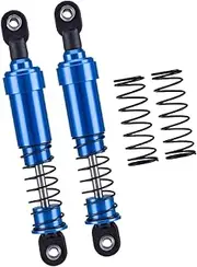 2X 1:10 Scale RC Car Shock Absorber RC Damper,Metal Spring,Spare Parts for Crawler, Blue