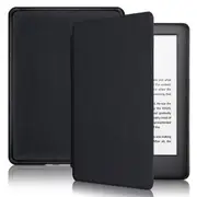 Flip Leather Folio Case Cover Magnetic for Amazon Kindle Paperwhite 11th 2021-Black