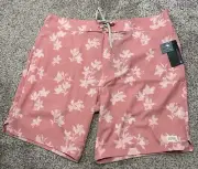 Travis Mathew Swim Trunks Mens 34 Macadamia Nut Board Shorts NEW
