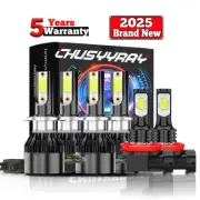 For Mercedes Benz ML350 2008-2011 LED Headlight HIgh Low Beam Fog Light Bulbs 6x (for: Smart)