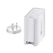 4 Port Fast Charging Charger Multi USB QC3.0 48W PD Type C Wall Adapter White