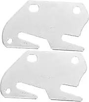 2pcs Bed Frame Hardware Wood Bed Rail Plate Bracket Long-Lasting Smooth Surface Safe for Hands