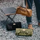 Durable Canvas Tent Peg Storage Bag with Double-Layer Protection