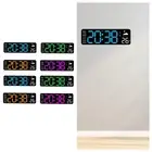 LED Wall Clock Digital Wall Clock Modern, Adjustable Brightness, Mini Clock