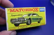 MATCHBOX Superfast 62 Mint Box and Car