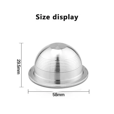 Stainless Steel Refillable Fit For Nespresso Vertuo Coffee Pod Capsules 230mldd