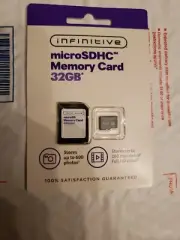 Infinitive MicroSDHC Memory Card 32GB Micro SDHC 32 GB 80-56-19288-032G NEW