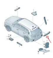 AUDI Q7 4M Left Upper Antenna Amplifier 4M0035225A NEW GENUINE