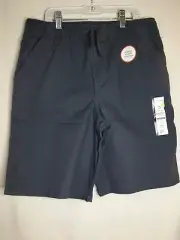 New Wonder Nation Boy Pull on Shorts Gray woven School Uniform Approved