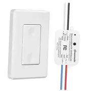 Wireless Light Switch and Receiver Kit, No in-Wall 1 Pack Switch+1 Receiver